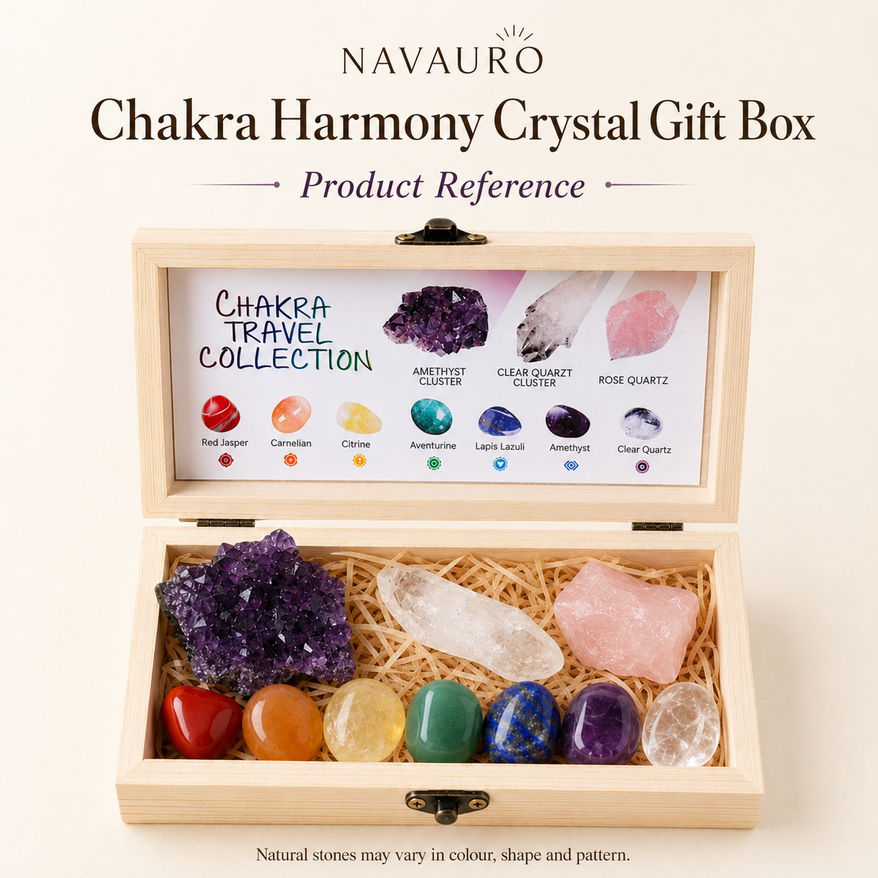 Chakra gift box for meditation and mindful rituals