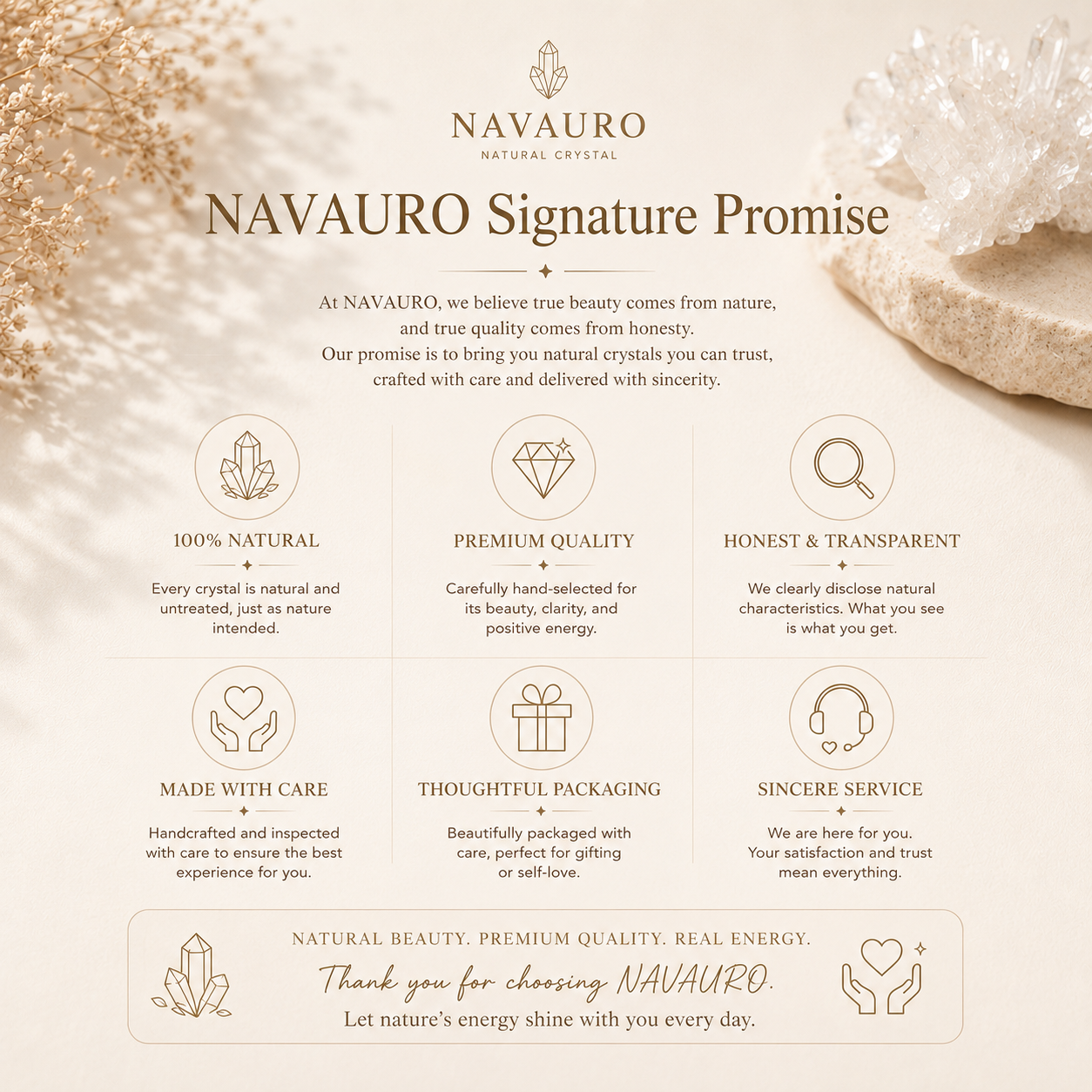 Flower Phantom Quartz Bracelet | 4A–7A Grade Natural Crystal | NAVAURO Signature Collection