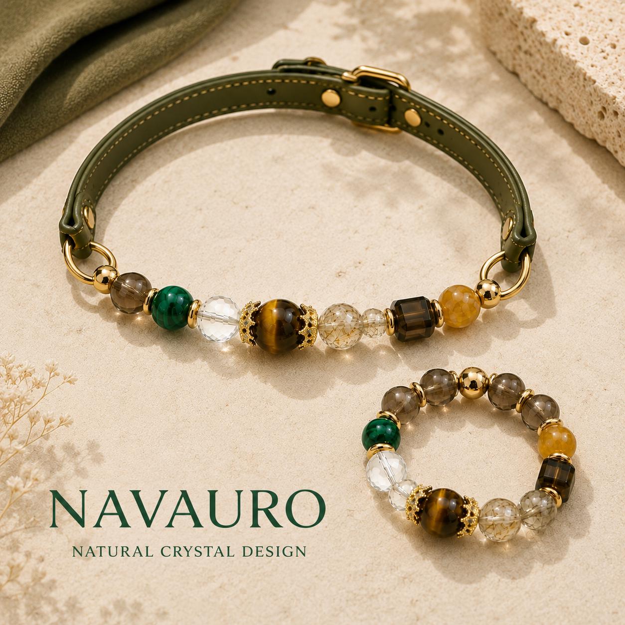 Matching Dog Collar & Owner Bracelet Set – Stone Light Together | Crystal Pet Jewelry — Etsy designed image 8