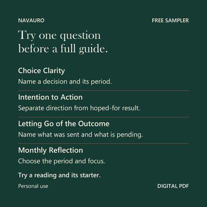 NAVAURO Personal Growth Sampler - Try one question before a full guide.. Try a reading and its starter.