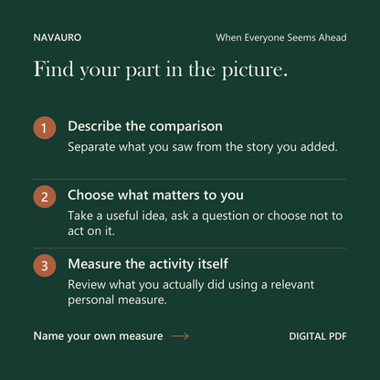 NAVAURO When Everyone Seems Ahead: Find your part in the picture. Digital PDF.