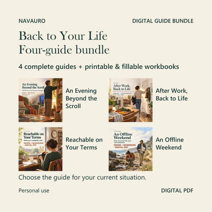 NAVAURO Back to Your Life - Back to Your Life Four-guide bundle. Choose one guide for the moment.